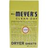 imageMRS MEYERS CLEAN DAY Dryer Sheets Fabric Softener Reduces Static Infused with Essential Oils Basil 80 Count80 Count Pack of 1
