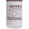 imageMRS MEYERS CLEAN DAY Dryer Sheets Fabric Softener Reduces Static Infused with Essential Oils Basil 80 Count80 Count Pack of 12