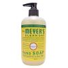 imageMRS MEYERS CLEAN DAY Hand Soap Made with Essential Oils Biodegradable Formula Rain Water 125 fl oz  Pack of 3125 Ounce