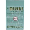 imageMRS MEYERS CLEAN DAY Dryer Sheets Fabric Softener Reduces Static Infused with Essential Oils Basil 80 Count80 Count Pack of 1