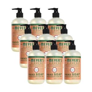 imageMRS MEYERS CLEAN DAY Hand Soap Made with Essential Oils Biodegradable Formula Rain Water 125 fl oz  Pack of 31125 Fl Oz Pack of 1