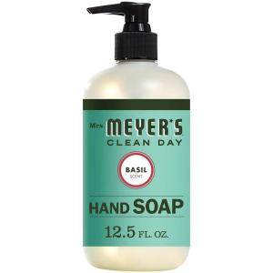 imageMRS MEYERS CLEAN DAY Hand Soap Made with Essential Oils Biodegradable Formula Rain Water 125 fl oz  Pack of 313 Fl Oz Pack of 1