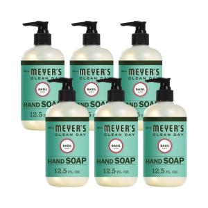 imageMRS MEYERS CLEAN DAY Hand Soap Made with Essential Oils Biodegradable Formula Rain Water 125 fl oz  Pack of 3208 Fl Oz Pack of 6