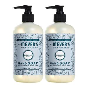 imageMRS MEYERS CLEAN DAY Hand Soap Made with Essential Oils Biodegradable Formula Rain Water 125 fl oz  Pack of 325 Fl Oz Pack of 1