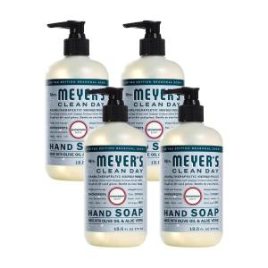 imageMRS MEYERS CLEAN DAY Hand Soap Made with Essential Oils Biodegradable Formula Rain Water 125 fl oz  Pack of 34 Count Pack of 1