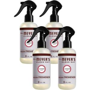 imageMRS MEYERS CLEAN DAY Lavender Air Freshener Spray for Bathrooms Aromatherapeutic Homekeeping with Essential Oils NonAerosol GardenInspired Scent 8 fl oz Pack of 38 Fl Oz Pack of 4
