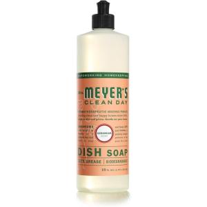 imageMRS MEYERS CLEAN DAY Liquid Dish Soap Biodegradable Formula Basil 16 fl ozGeranium