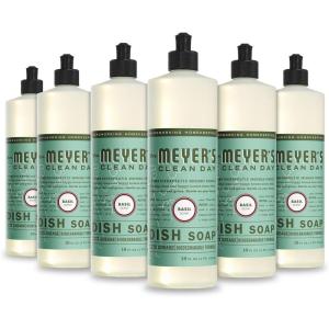 imageMRS MEYERS CLEAN DAY Liquid Dish Soap Biodegradable Formula Rosemary 16 fl oz16 Fl Oz Pack of 6