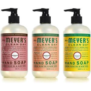 imageMRS MEYERS CLEAN DAY Liquid Hand Soap Cruelty Free and Biodegradable Formula Rosemary Scent 125 oz Pack of 3Geranium  Honeysuckle  Rosemary