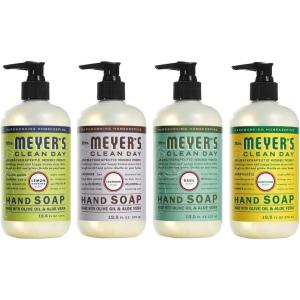 imageMRS MEYERS CLEAN DAY Liquid Hand Soap Cruelty Free and Biodegradable Formula Rosemary Scent 125 oz Pack of 3Lemon Verbena  Lavender  Basil  Honeysuckle