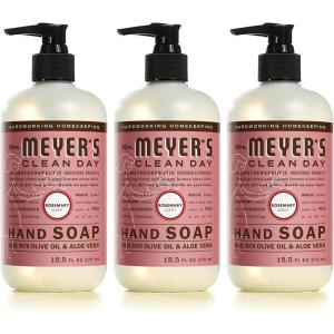 imageMRS MEYERS CLEAN DAY Liquid Hand Soap Cruelty Free and Biodegradable Formula Rosemary Scent 125 oz Pack of 3Rosemary
