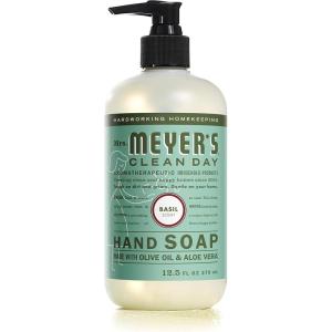 imageMRS MEYERS CLEAN DAY Liquid Hand Soap CrueltyFree and Biodegradable Hand Wash Made with Essential Oils Lemon Verbena Scent 125 Oz Pack of 3Basil