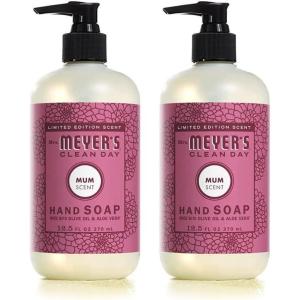 imageMRS MEYERS CLEAN DAY Liquid Hand Soap CrueltyFree and Biodegradable Hand Wash Made with Essential Oils Lemon Verbena Scent 125 Oz Pack of 3Mum