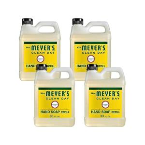 imageMRS MEYERS CLEAN DAY Liquid Hand Soap Refill Cruelty Free and Biodegradable Formula Lavender Scent 33 Fl Oz Pack of 133 Fl Oz Pack of 4
