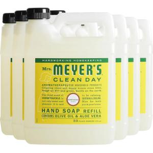 imageMRS MEYERS CLEAN DAY Liquid Hand Soap Refill Cruelty Free and Biodegradable Formula Lavender Scent 33 Fl Oz Pack of 133 Fl Oz Pack of 6