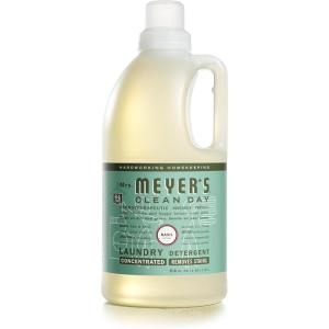 imageMRS MEYERS CLEAN DAY Liquid Laundry Detergent Biodegradable Formula Infused with Essential Oils Lavender 64 oz 64 LoadsBasil