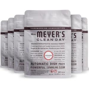 imageMRS MEYERS CLEAN DAY Automatic Dishwasher Pods Lavender 20 Count Pack of 6