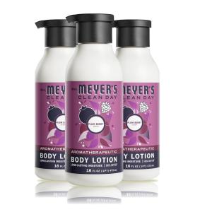 imageMRS MEYERS CLEAN DAY Body Lotion for Dry Skin NonGreasy Moisturizer Made with Essential Oils Plum Berry 16 fl oz  Pack of 3Plumberry