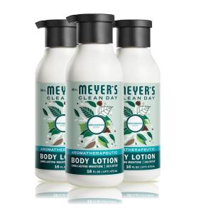 imageMRS MEYERS CLEAN DAY Body Lotion for Dry Skin NonGreasy Moisturizer Made with Essential Oils Rain Water 465 oz Pack of 3Birchwood