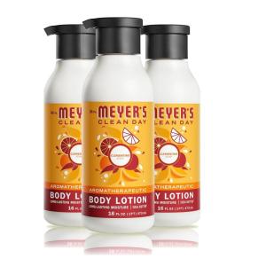 imageMRS MEYERS CLEAN DAY Body Lotion for Dry Skin NonGreasy Moisturizer Made with Essential Oils Rain Water 465 oz Pack of 3Clementine