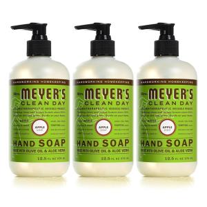 imageMRS MEYERS CLEAN DAY Liquid Hand Soap Apple Scent 125 Ounce Bottle Pack of 3