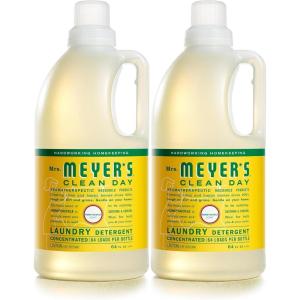 imageMRS MEYERS CLEAN DAY Liquid Laundry Detergent Biodegradable Formula Infused with Essential Oils Lemon Verbena 64 oz  Pack of 2 128 LoadsHoneysuckle
