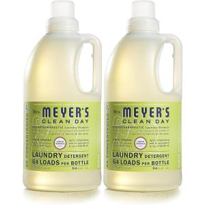 imageMRS MEYERS CLEAN DAY Liquid Laundry Detergent Biodegradable Formula Infused with Essential Oils Lemon Verbena 64 oz  Pack of 2 128 LoadsLemon Verbena