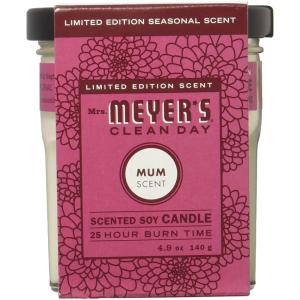imageMRS MEYERS CLEAN DAY Scented Soy Candle Mum Scent 49 Ounce Candle