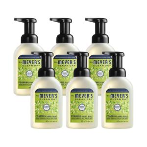 imageMrs MEYERS CLEAN DAY Foaming Hand Soap Dispenser ampamp Concentrate Starter Kit1 Glass Dispenser 10 Fl Oz ampamp 2 Concentrated Refills 2 FlOz eachRain Water Makes 20 Fl Oz of Foaming Soap Total167 Ounce Pack of 6