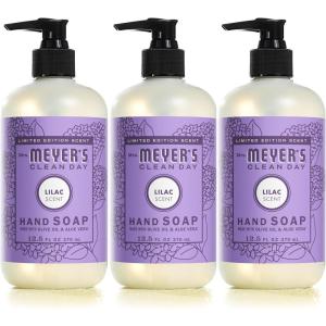 imageMrs MEYERS CLEAN DAY Liquid Hand Soap Lilac Scent 125 Ounce Bottle Pack of 3