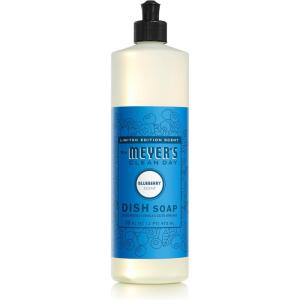 imageMrs MEYERS Clean Day Liquid Dish Soap Blueberry Scent 16 Ounce Bottle