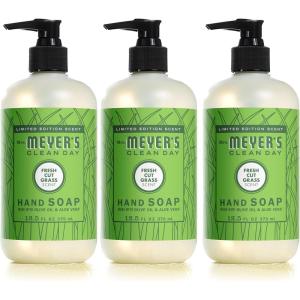 imageMrs MEYERS Clean Day Liquid Hand Soap Blueberry Scent 125 Ounce Bottle Pack of 3Fresh Cut Grass