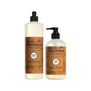 imageMrs MEYERS CLEAN DAY Variety 1 Liquid Hand Soap Snow Drop 125 OZ 1 Liquid Dish Soap Snow Drop 16 OZ 1 CTAcorn
