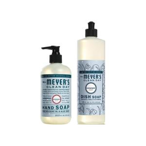 imageMrs MEYERS CLEAN DAY Variety 1 Liquid Hand Soap Snow Drop 125 OZ 1 Liquid Dish Soap Snow Drop 16 OZ 1 CTSnowdrop