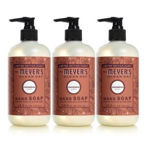 imageMrs MEYERS CLEAN DAY Liquid Hand Soap Gingerbread Scent 125 fl oz Pack of 3